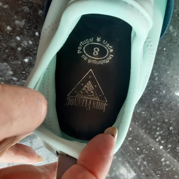 John Fluevog Mint and Navy Sneakers - Picture 12 of 16